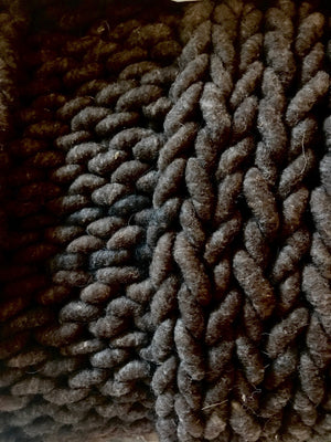 Blanket, Super Chunky Black Knit